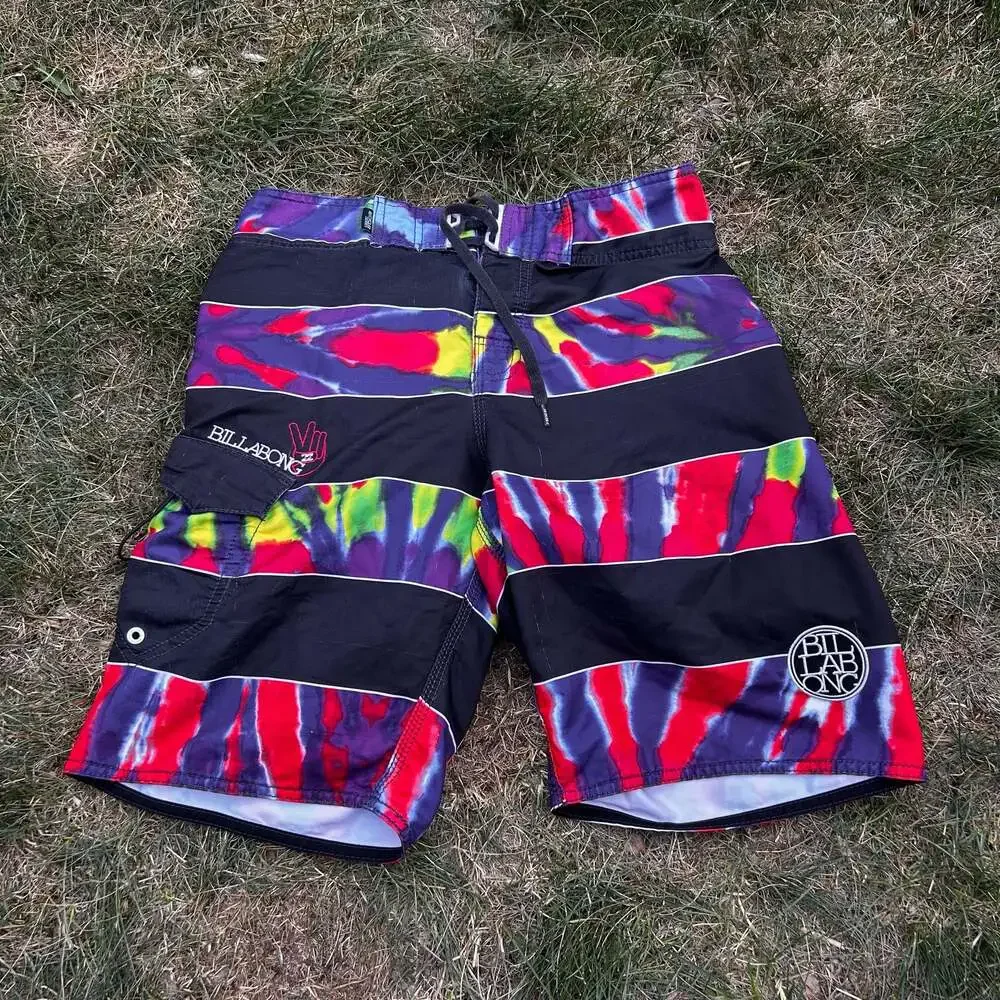Billabong Recycler Series Tie Dye Stripe Board Shorts